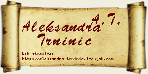 Aleksandra Trninić vizit kartica